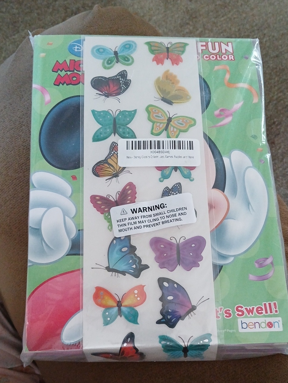 Disney Mickey Mouse Butterfly Sticker Activity Set - Green